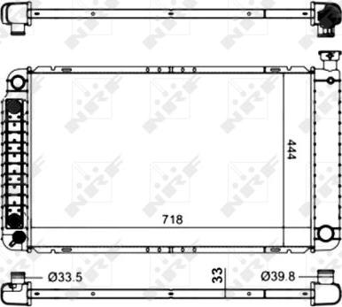 NRF 56013 - Radiators, Motora dzesēšanas sistēma autodraugiem.lv