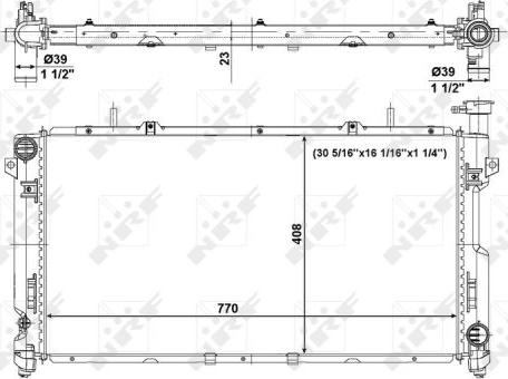 NRF 56020 - Radiators, Motora dzesēšanas sistēma autodraugiem.lv