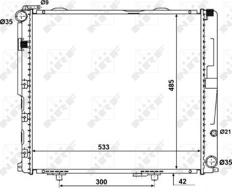 NRF 56075 - Radiators, Motora dzesēšanas sistēma autodraugiem.lv