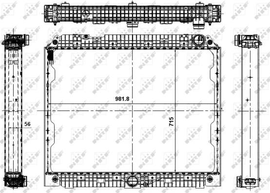 NRF 56070 - Radiators, Motora dzesēšanas sistēma autodraugiem.lv