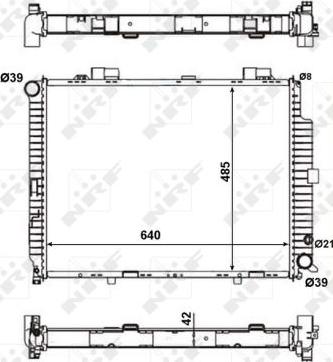 NRF 56140 - Radiators, Motora dzesēšanas sistēma autodraugiem.lv