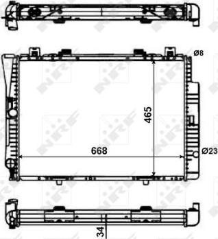 NRF 56142 - Radiators, Motora dzesēšanas sistēma autodraugiem.lv