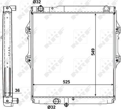 NRF 56152 - Radiators, Motora dzesēšanas sistēma autodraugiem.lv