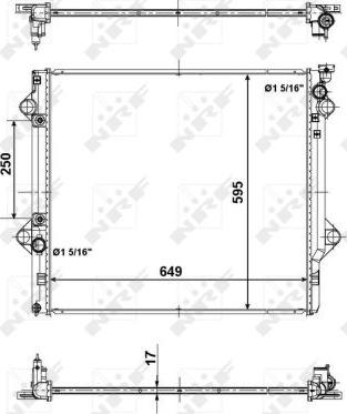 NRF 56104 - Radiators, Motora dzesēšanas sistēma autodraugiem.lv