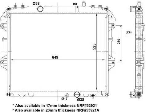 NRF 56114 - Radiators, Motora dzesēšanas sistēma autodraugiem.lv