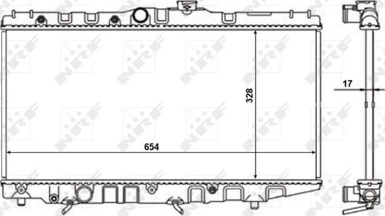 NRF 56110 - Radiators, Motora dzesēšanas sistēma autodraugiem.lv