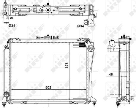 NRF 56113 - Radiators, Motora dzesēšanas sistēma autodraugiem.lv