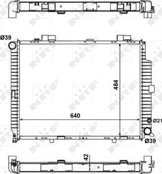 NRF 56139 - Radiators, Motora dzesēšanas sistēma autodraugiem.lv