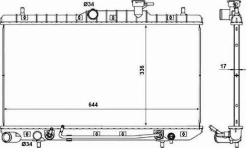 NRF 56137 - Radiators, Motora dzesēšanas sistēma autodraugiem.lv