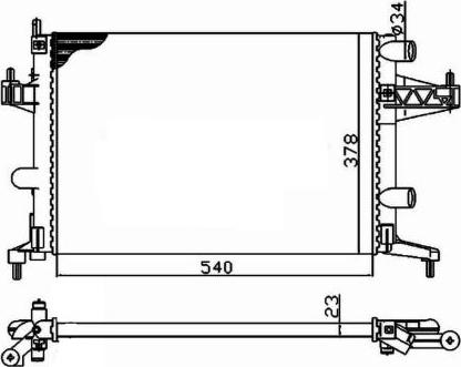 NRF 509596 - Radiators, Motora dzesēšanas sistēma autodraugiem.lv