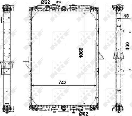 NRF 509541X - Radiators, Motora dzesēšanas sistēma autodraugiem.lv