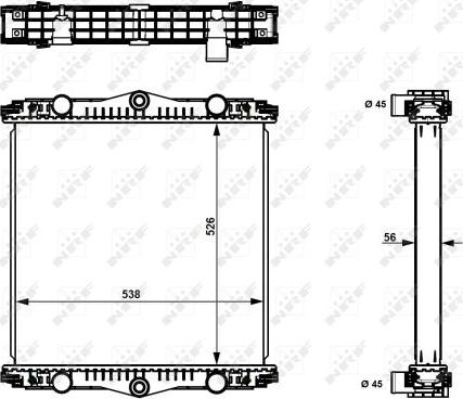 NRF 509569 - Radiators, Motora dzesēšanas sistēma autodraugiem.lv