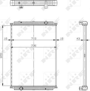 NRF 509564X - Radiators, Motora dzesēšanas sistēma autodraugiem.lv