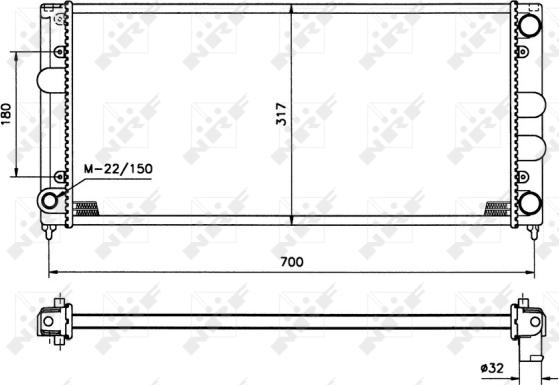 NRF 509506 - Radiators, Motora dzesēšanas sistēma autodraugiem.lv