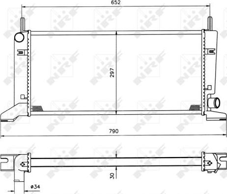 NRF 509500 - Radiators, Motora dzesēšanas sistēma autodraugiem.lv