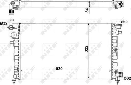 NRF 509502A - Radiators, Motora dzesēšanas sistēma autodraugiem.lv