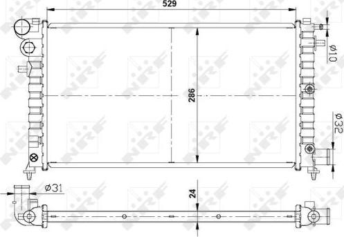 NRF 509502 - Radiators, Motora dzesēšanas sistēma autodraugiem.lv