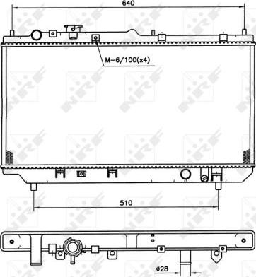 NRF 509511 - Radiators, Motora dzesēšanas sistēma autodraugiem.lv