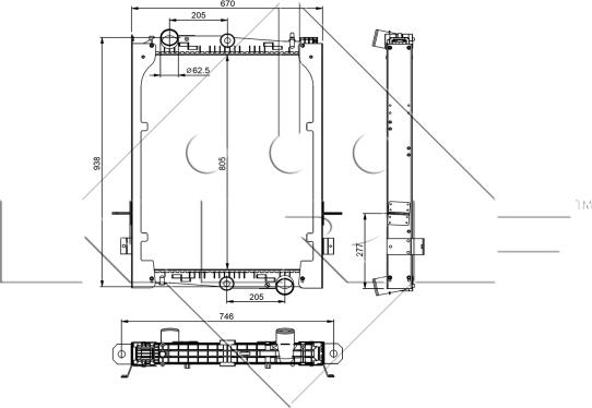 NRF 509585 - Radiators, Motora dzesēšanas sistēma autodraugiem.lv