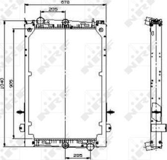 NRF 509586 - Radiators, Motora dzesēšanas sistēma autodraugiem.lv