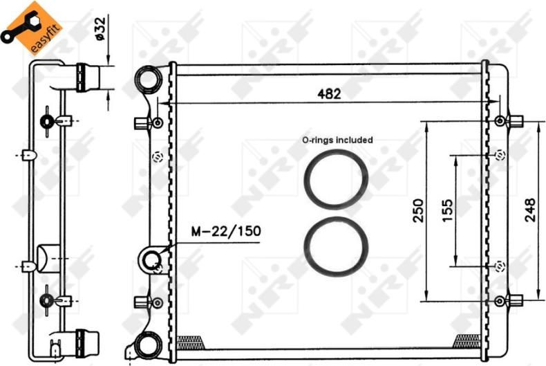 NRF 509530A - Radiators, Motora dzesēšanas sistēma autodraugiem.lv