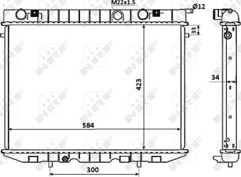 NRF 509532 - Radiators, Motora dzesēšanas sistēma autodraugiem.lv