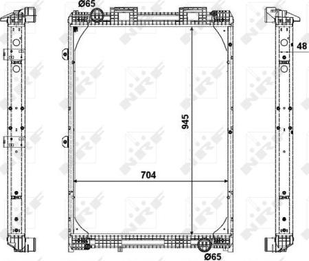 NRF 509537X - Radiators, Motora dzesēšanas sistēma autodraugiem.lv