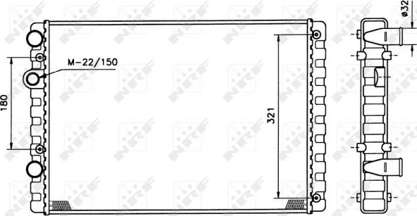 NRF 509520 - Radiators, Motora dzesēšanas sistēma autodraugiem.lv