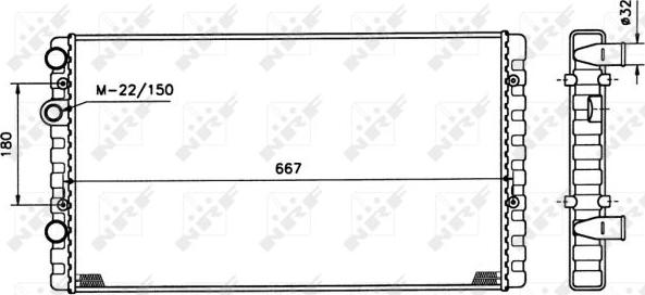 NRF 509521 - Radiators, Motora dzesēšanas sistēma autodraugiem.lv