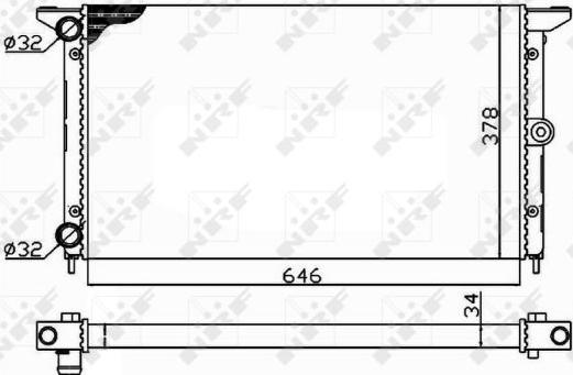 NRF 509522 - Radiators, Motora dzesēšanas sistēma autodraugiem.lv