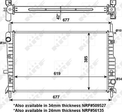 NRF 509527A - Radiators, Motora dzesēšanas sistēma autodraugiem.lv