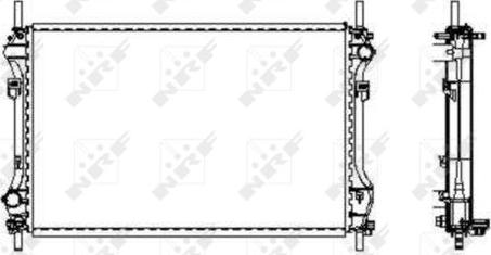 NRF 509696 - Radiators, Motora dzesēšanas sistēma autodraugiem.lv