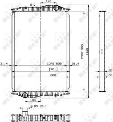 NRF 509892 - Radiators, Motora dzesēšanas sistēma autodraugiem.lv