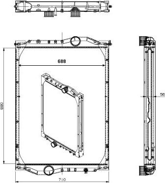 NRF 509889 - Radiators, Motora dzesēšanas sistēma autodraugiem.lv