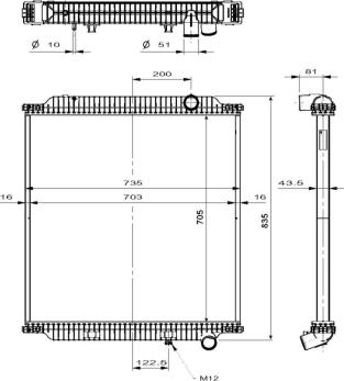 NRF 509798 - Radiators, Motora dzesēšanas sistēma autodraugiem.lv