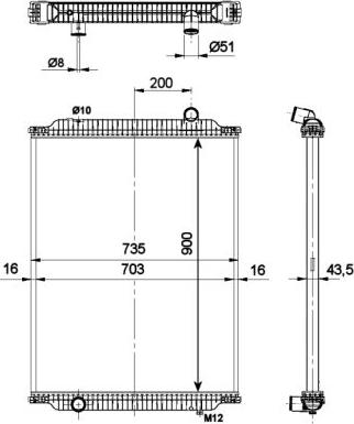 NRF 509700 - Radiators, Motora dzesēšanas sistēma autodraugiem.lv