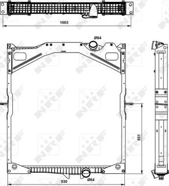 NRF 509702 - Radiators, Motora dzesēšanas sistēma autodraugiem.lv