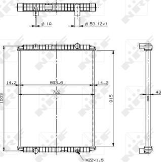 NRF 509707 - Radiators, Motora dzesēšanas sistēma autodraugiem.lv