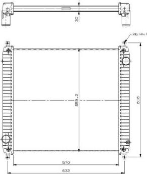 NRF 509779 - Radiators, Motora dzesēšanas sistēma autodraugiem.lv