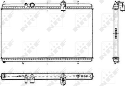 NRF 50444 - Radiators, Motora dzesēšanas sistēma autodraugiem.lv