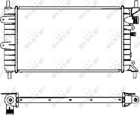 NRF 504437 - Radiators, Motora dzesēšanas sistēma autodraugiem.lv