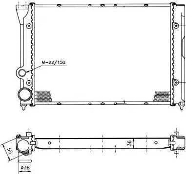 NRF 50451 - Radiators, Motora dzesēšanas sistēma autodraugiem.lv