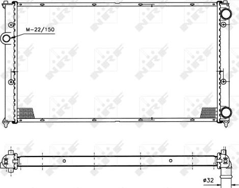 NRF 50458 - Radiators, Motora dzesēšanas sistēma autodraugiem.lv