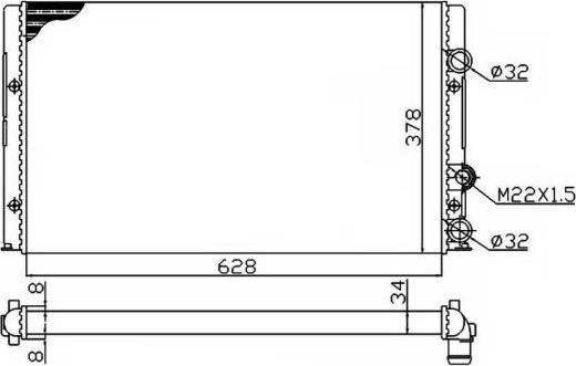 NRF 50457A - Radiators, Motora dzesēšanas sistēma autodraugiem.lv