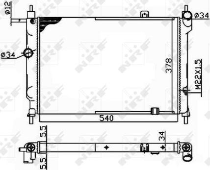 NRF 504647 - Radiators, Motora dzesēšanas sistēma autodraugiem.lv