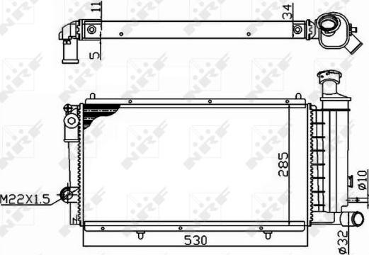 NRF 50406A - Radiators, Motora dzesēšanas sistēma autodraugiem.lv