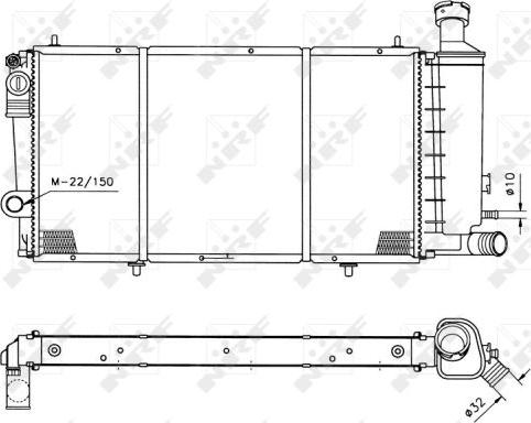 NRF 50406 - Radiators, Motora dzesēšanas sistēma autodraugiem.lv