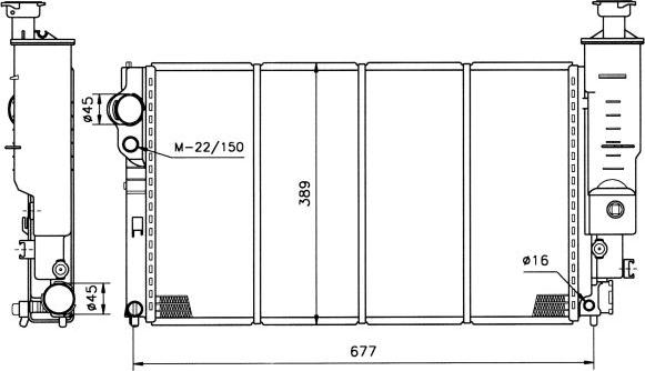 NRF 50401 - Radiators, Motora dzesēšanas sistēma autodraugiem.lv