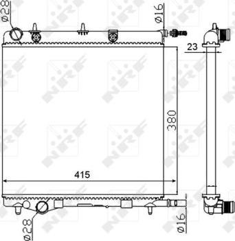 NRF 50430A - Radiators, Motora dzesēšanas sistēma autodraugiem.lv