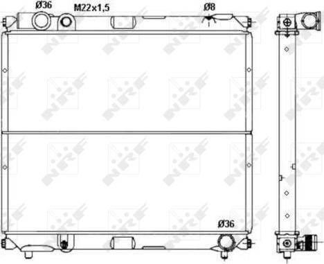 NRF 50433 - Radiators, Motora dzesēšanas sistēma autodraugiem.lv